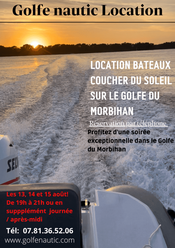 Coucher de soleil sur le Golfe du Morbihan